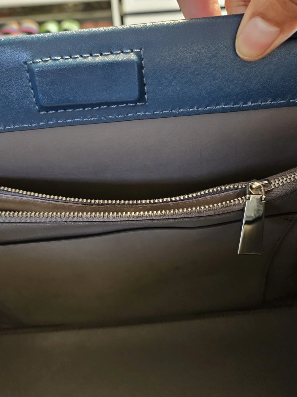 Michael Kors Teal Blue Pebbled Leather Tote with Wristlet
